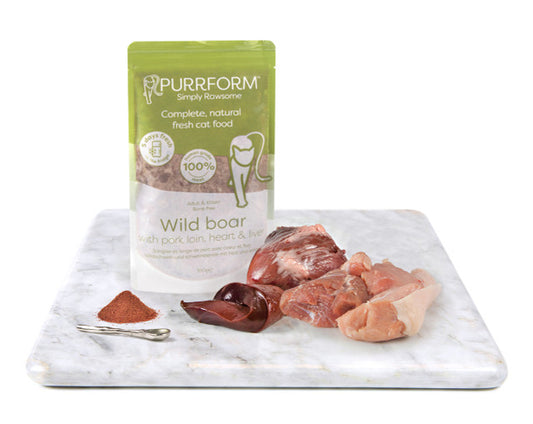 Purrform Wild Boar and Pork Loin with Heart and Liver