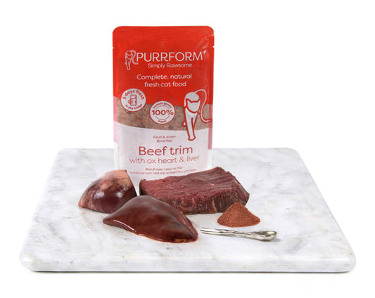 Purrform Beef Trim with Ox Heart and Liver
