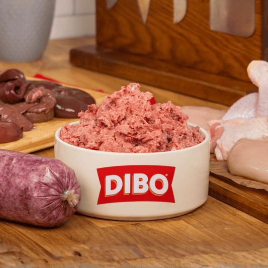 DIBO Meat Mix Chicken & Liver Chubb 454g
