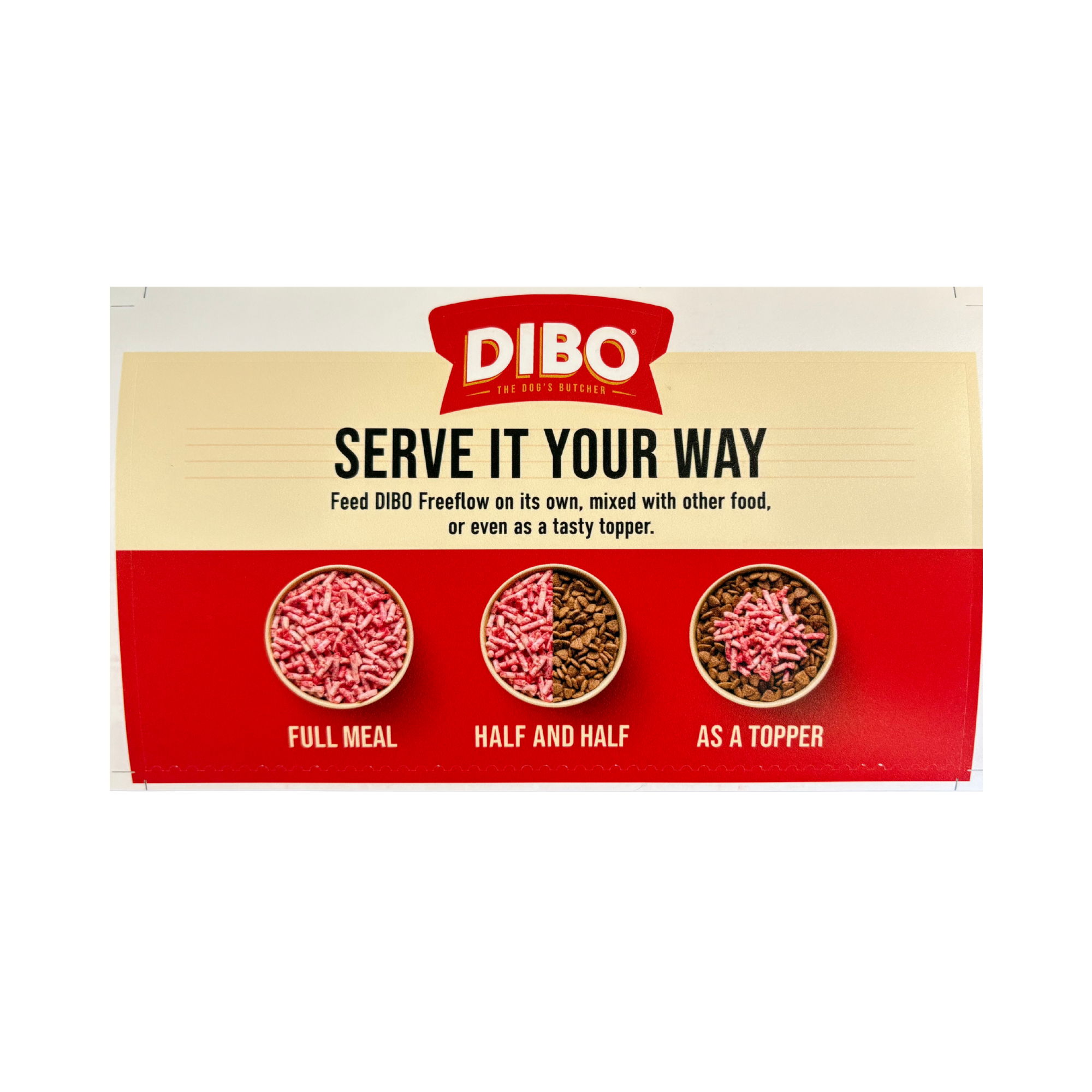 DIBO Freezer Sticker - POS – Nutriment Trade