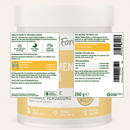 Aniforte Psyllium Husks for Dogs & Cats 250g