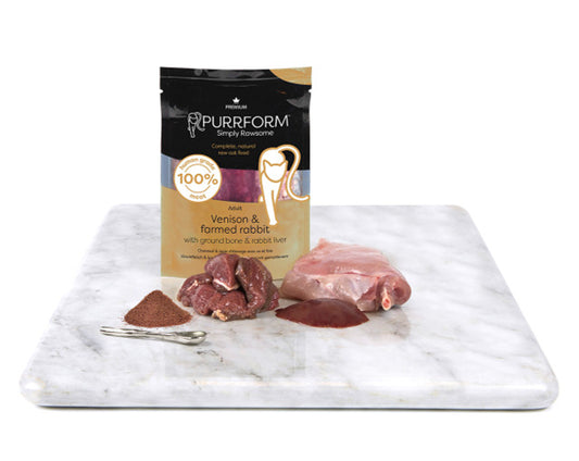 Purrform Venison & Farmed Rabbit & Ground Bone with Rabbit Liver