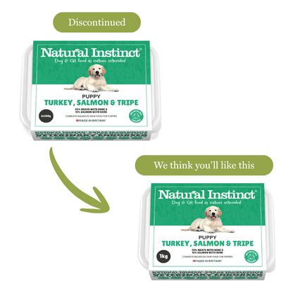 Natural Instinct Puppy (Turkey, Salmon & Tripe) 2x500g