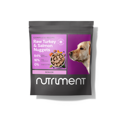Raw Turkey & Salmon Nuggets for Senior Dogs 1kg