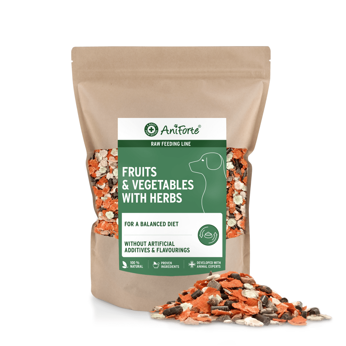 AniForteÂ® Fruit & Vegetable Flakes with Herbs - AniForte UK
