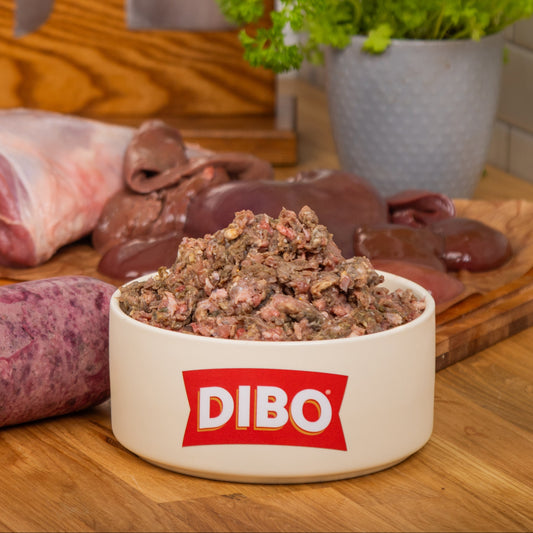 DIBO Meat Mix Lamb & Tripe Chubb 454g