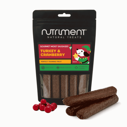 Nutriment Gourmet Moist Sausages - Turkey and Cranberry