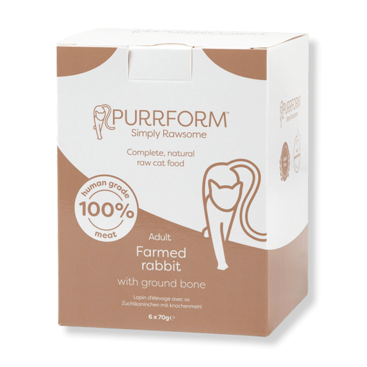 Purrform Farmed Rabbit with Ground Bone 6x70g