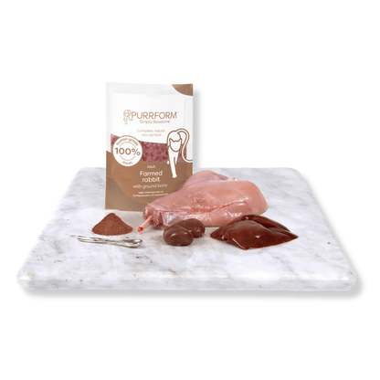Purrform Farmed Rabbit with Ground Bone 6x70g