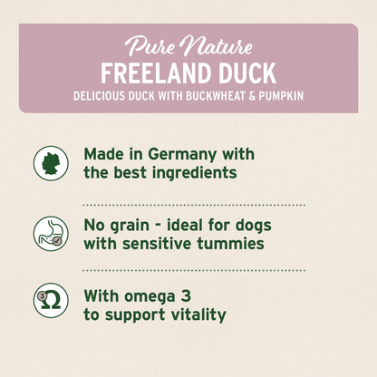 PureNature Freeland Duck - Wet food for Dogs - AniForte UK