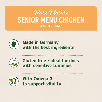 PureNature Senior Chicken - Wet food for Senior Dogs 6 x 400g - AniForte UK